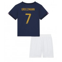 Frankrike Antoine Griezmann #7 Fotballklær Hjemmedraktsett Barn VM 2022 Kortermet (+ korte bukser)